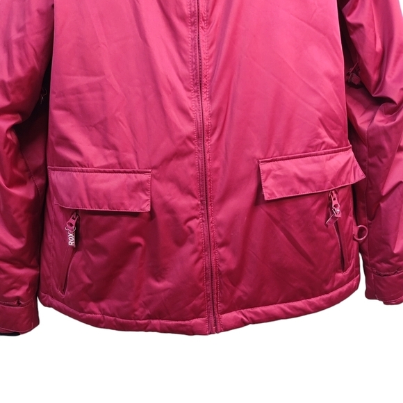 ROXY Women's Rose Red Insulated Jacket Size L - Picture 4 of 13